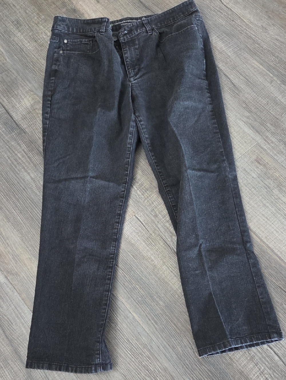Christopher & Banks Black Straight-Leg Jeans